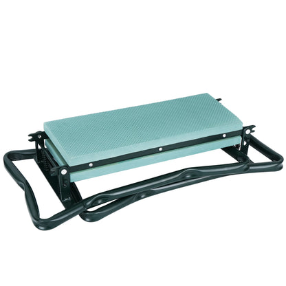 Foldable Garden Kneeler Seat, Portable Gardening Bench Stool Soft Kneeling Foam Pad W/Tool Pouch